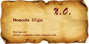 Nemoda Olga névjegykártya